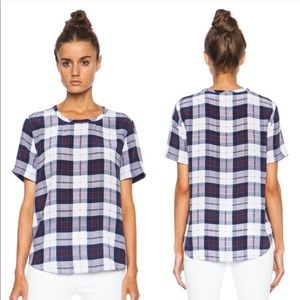 Equipment | Silk Plaid Blouse